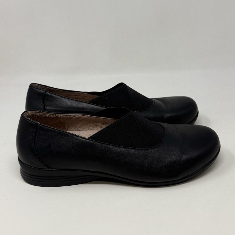 Dansko Debra Loafers Womens 9.5 - 10 EU 40 Black Leather Slip On Comfort Casual